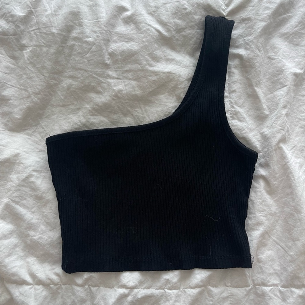 Of one Strap crop top